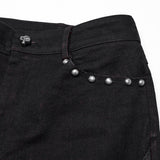 Schlaghose mit Punk-Hohlstruktur