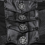 Shorts mit Punk-Rüstungsfragmenten
