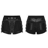 Shorts mit Punk-Rüstungsfragmenten