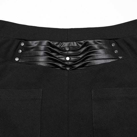Punk 3D Plissee-Leggings