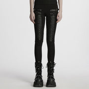 Punk 3D Plissee-Leggings