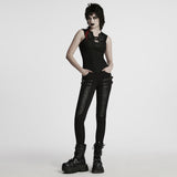 Punk 3D Plissee-Leggings