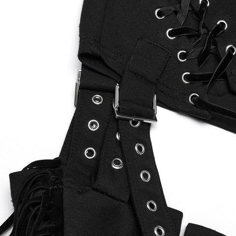Punk-Hose mit abnehmbarer Quaste
