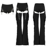 Punk-Hose mit abnehmbarer Quaste