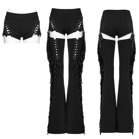 Punk-Hose mit abnehmbarer Quaste