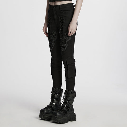 Auffällige enge Cyberpunk-Leggings