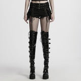 Punk-Stretch-Denim-Hohlshorts