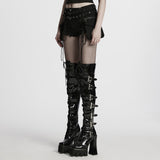 Punk-Stretch-Denim-Hohlshorts