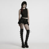 Punk-Stretch-Denim-Hohlshorts