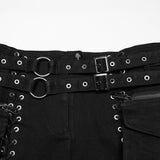 Punk-Stretch-Denim-Hohlshorts