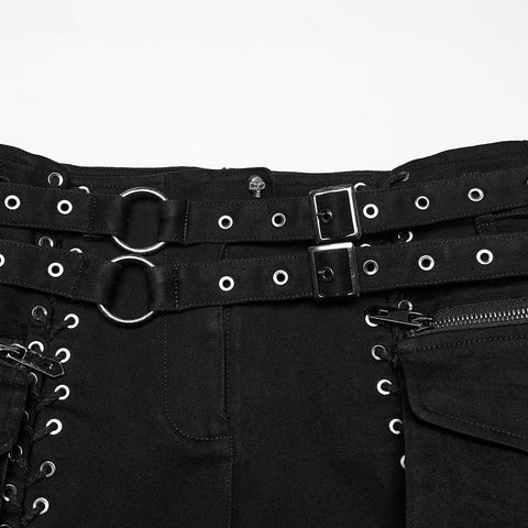Punk-Stretch-Denim-Hohlshorts