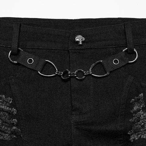 Punk-sexy Jeansshorts