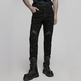 Enge Hose mit Punk-Struktur