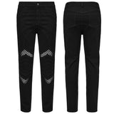 Enge Hose mit Punk-Struktur