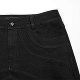 Enge Hose mit Punk-Struktur