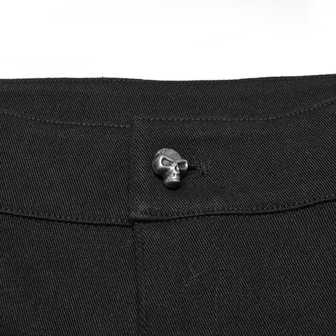Punk-Oversize-Shorts mit Falten