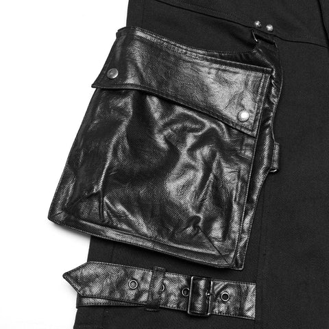 Punk-Oversize-Shorts mit Falten