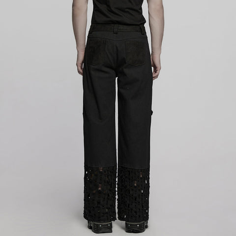 Punk Metallic Gerade Hose