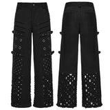 Punk Metallic Gerade Hose
