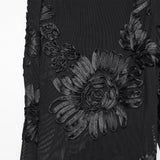 Gothic-Leggings mit floraler Spitze