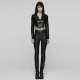 Punk-Leggings mit gekreuzten Bündchen