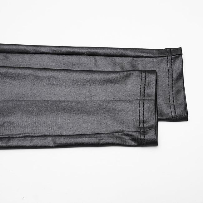 Punk-Leggings mit gekreuzten Bündchen