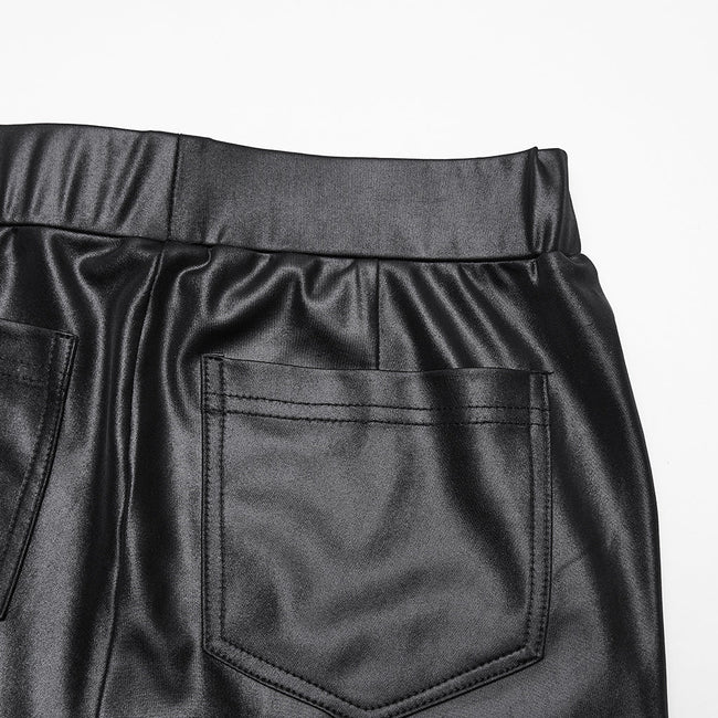 Punk-Leggings mit gekreuzten Bündchen