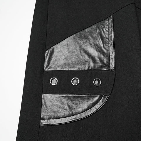 Punk-Hose mit niedrigem Bund und weitem Bein