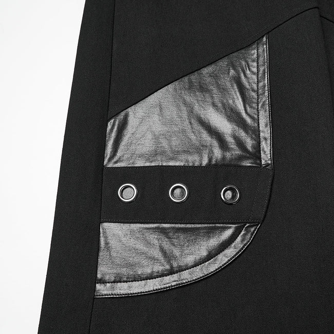 Punk-Hose mit niedrigem Bund und weitem Bein