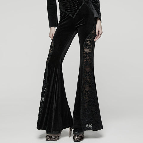 Gothic-Samthose mit Schlag