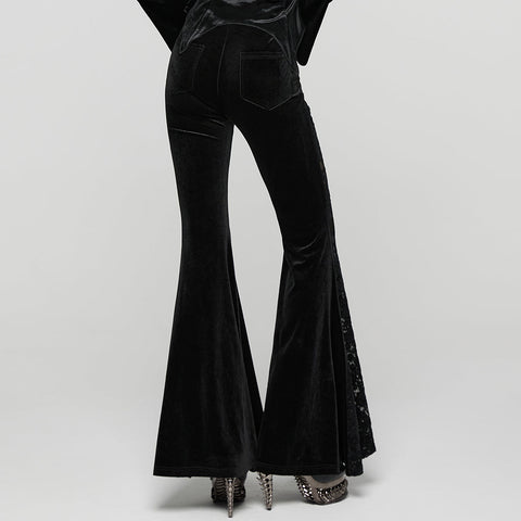 Gothic-Samthose mit Schlag