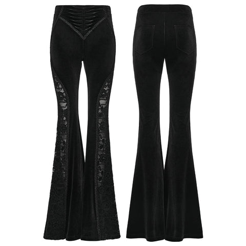 Gothic-Samthose mit Schlag