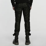 Punk-Hose mit meliertem Muster
