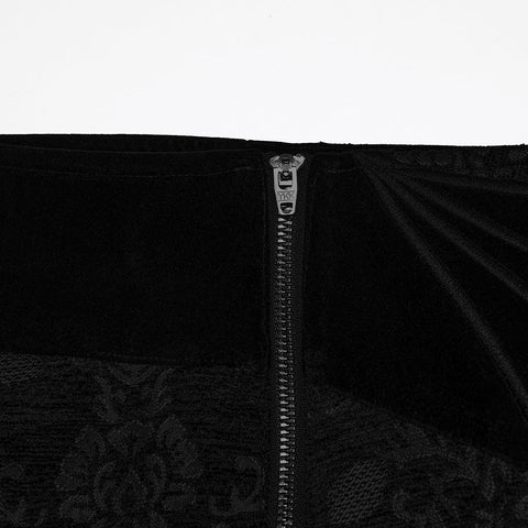 Gothic Retro Jacquard bestickte Hose
