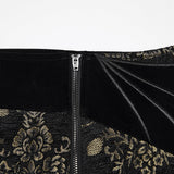 Gothic Retro Jacquard bestickte Hose