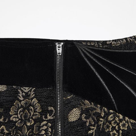 Gothic Retro Jacquard bestickte Hose