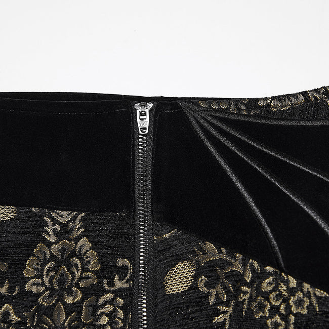 Gothic Retro Jacquard bestickte Hose