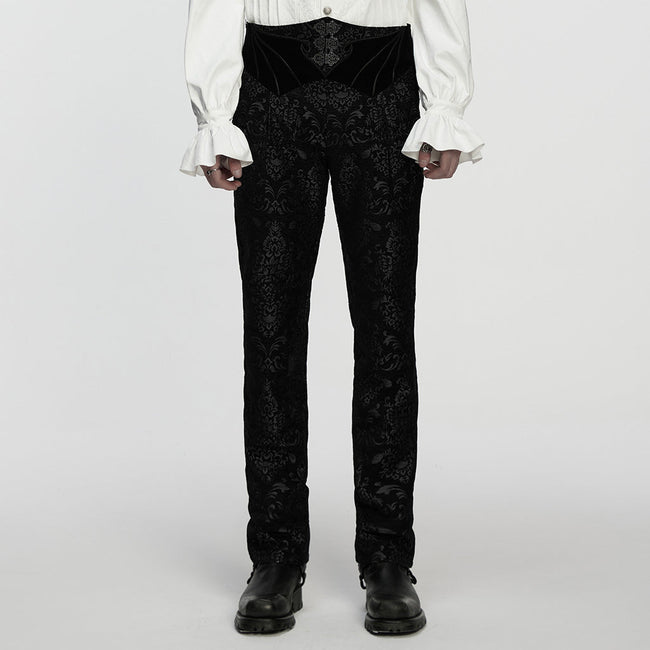Gothic Retro Jacquard bestickte Hose