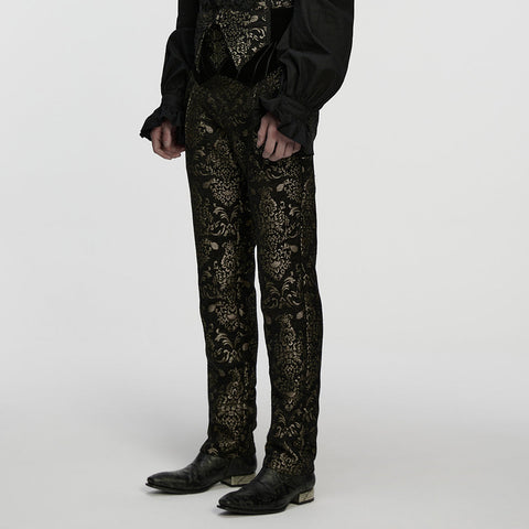 Gothic Retro Jacquard bestickte Hose