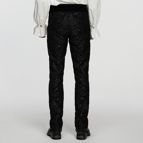 Gothic Retro Jacquard bestickte Hose