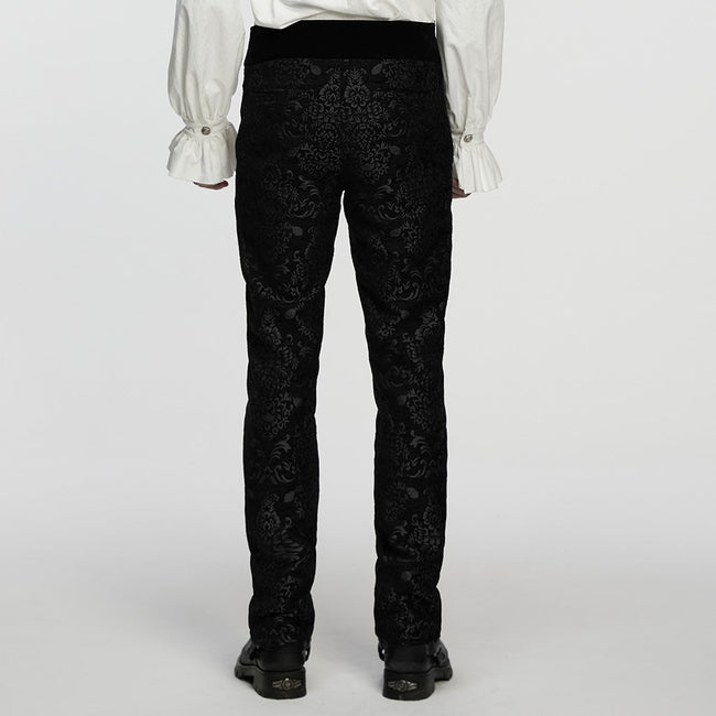 Gothic Retro Jacquard bestickte Hose