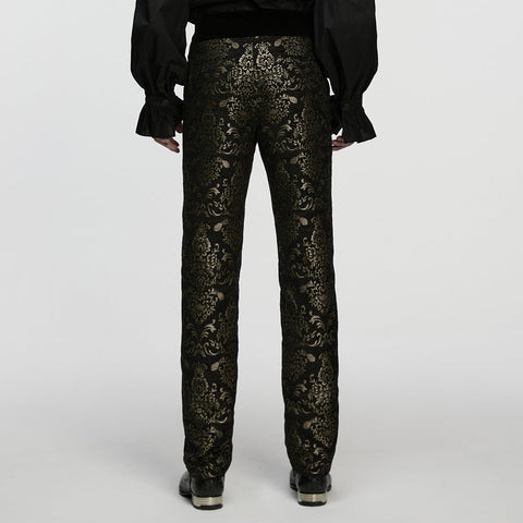 Gothic Retro Jacquard bestickte Hose