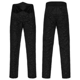 Gothic Retro Jacquard bestickte Hose