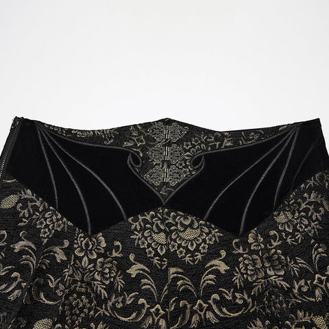 Gothic Retro Jacquard bestickte Hose