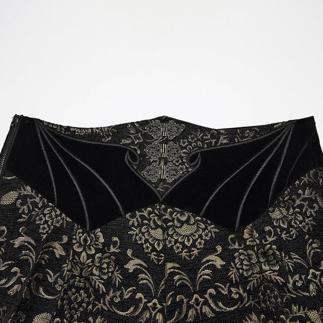 Gothic Retro Jacquard bestickte Hose