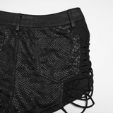 Punk-Shorts mit niedrigem Bund