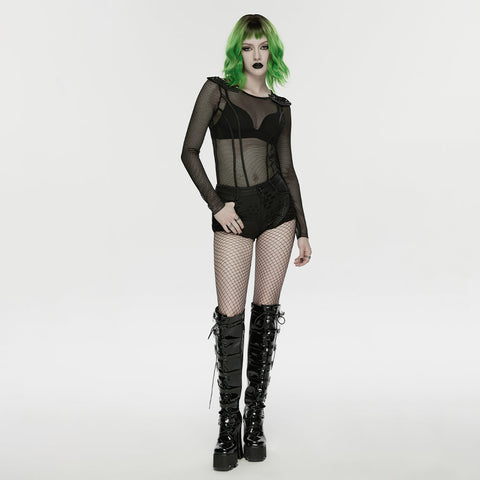 Punk-Shorts mit niedrigem Bund