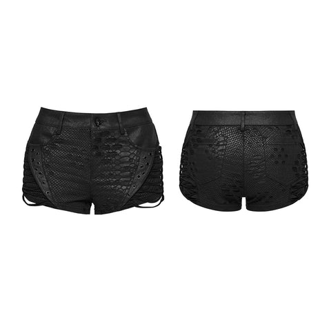 Punk-Shorts mit niedrigem Bund