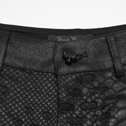 Punk-Shorts mit niedrigem Bund