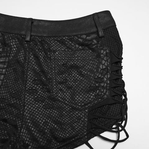 Punk-Shorts mit niedrigem Bund